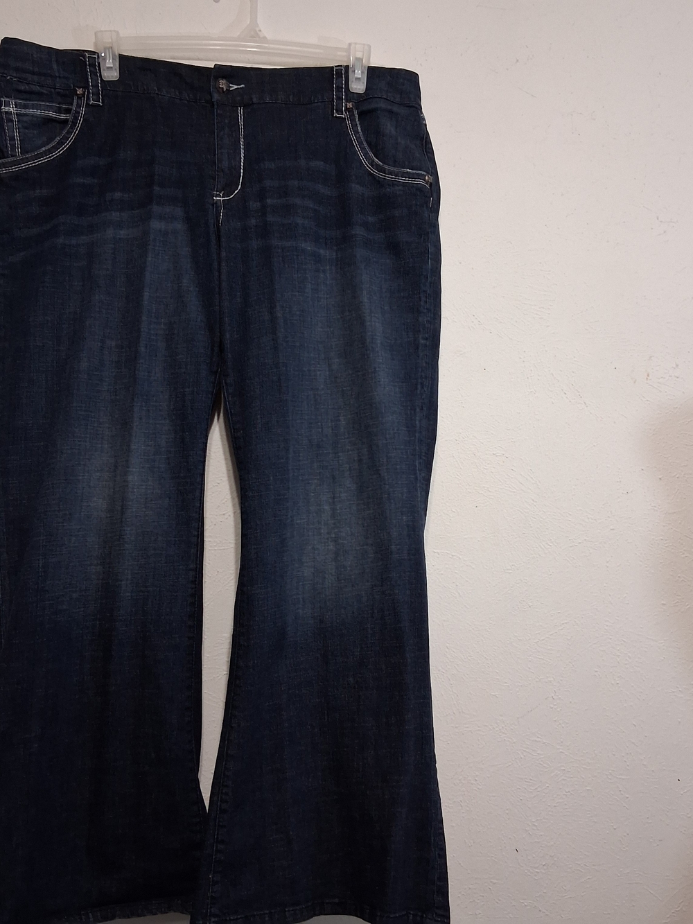 Seven7 Luxe Dark Blue Wide Leg Jeans